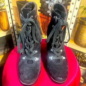 Size 8.5 Sam Edelmam Carolena Suede High Heel Boots!